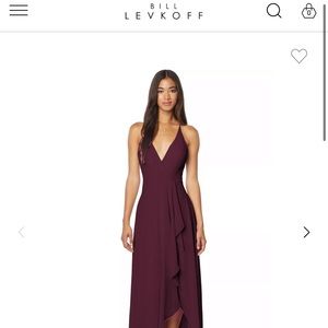 Bridesmaid dress size 6 color wine